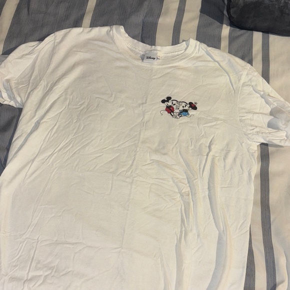 Disney Tops - Disney White Tee with Mickey Mouse Design